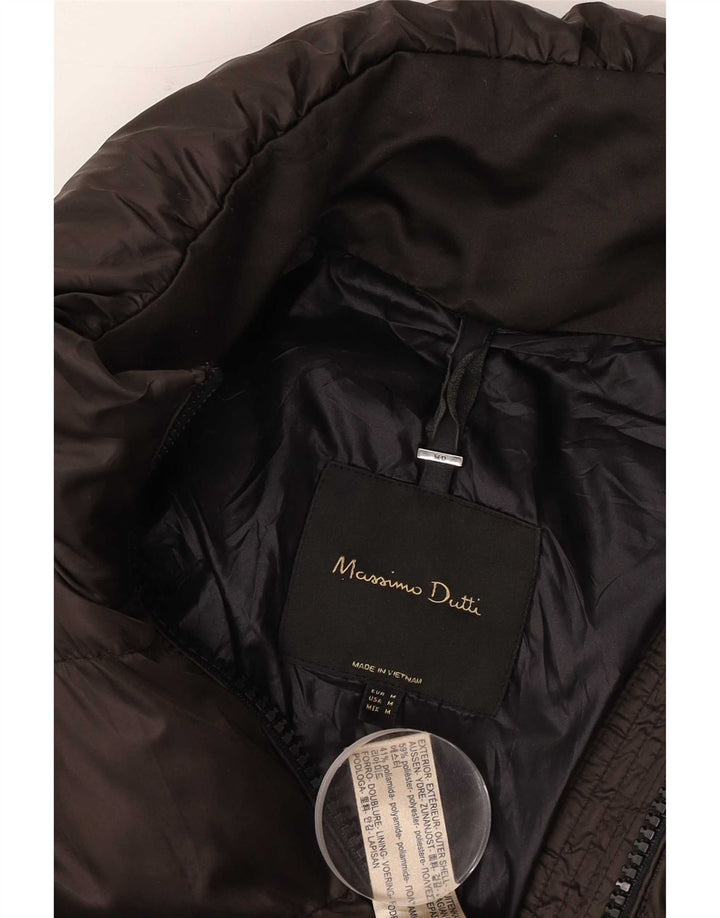 Massimo Dutti Γυναικείο παλτό UK 14 Μεσαίου καφέ πολυεστέρας