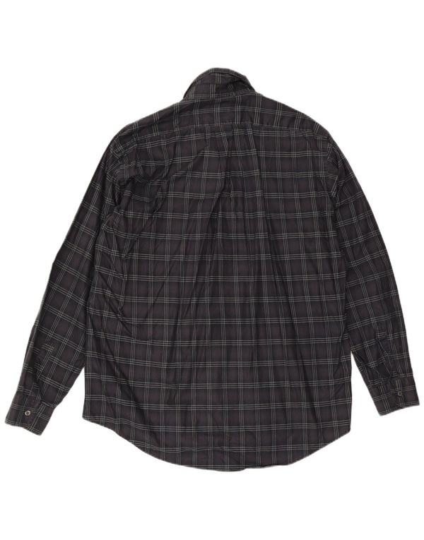 Ανδρικό πουκάμισο Trussardi 2XL γκρι βαμβακερό καρό