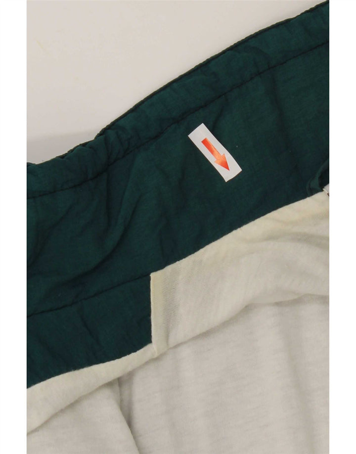 Crane Ανδρικό γραφικό μπουφάν βροχής UK 40 Large Green Colourblock Nylon