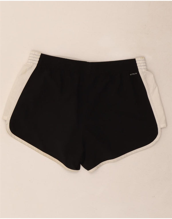 Γυναικείο αθλητικό σορτς Adidas Climalite UK 12/14 Medium Black Colourblock