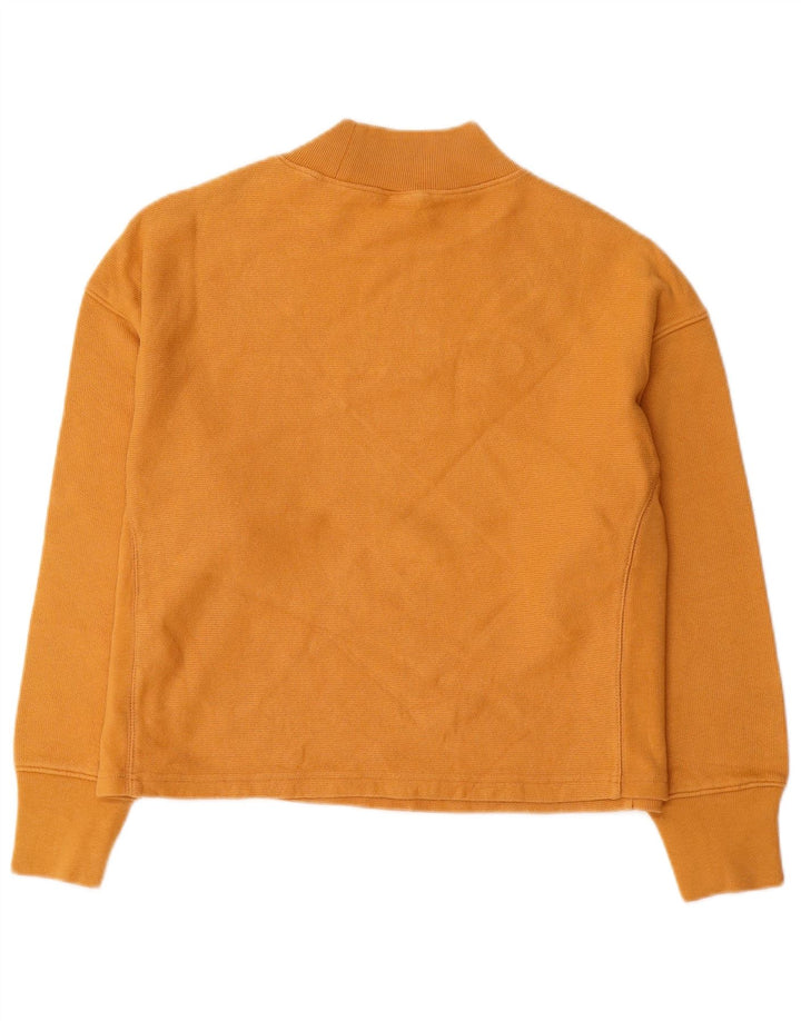 Champion Womens Graphic Oversized Φούτερ Jumper UK 10 Small Yellow