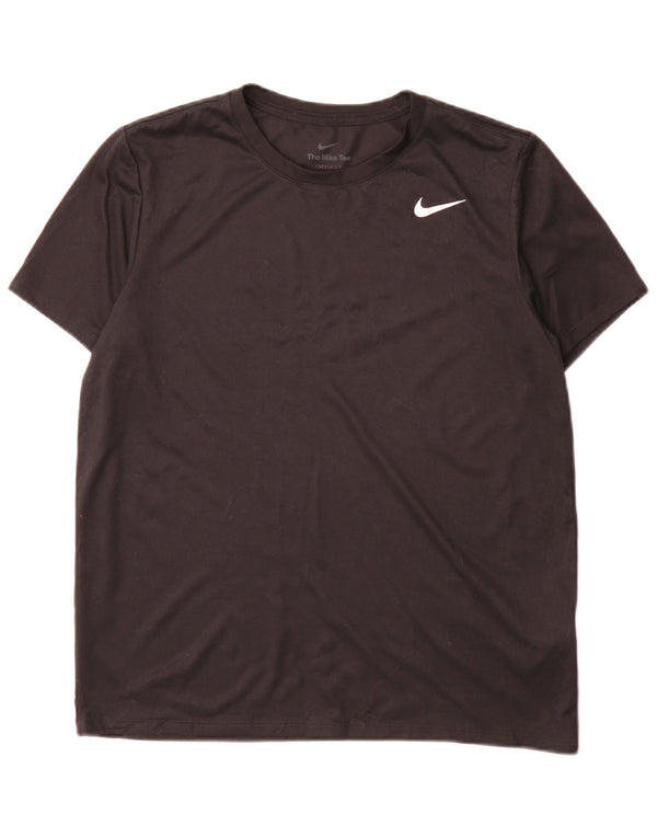 Γυναικείο μπλουζάκι Nike Dri Fit Top Sports από μεσαίο μαύρο πολυεστέρα