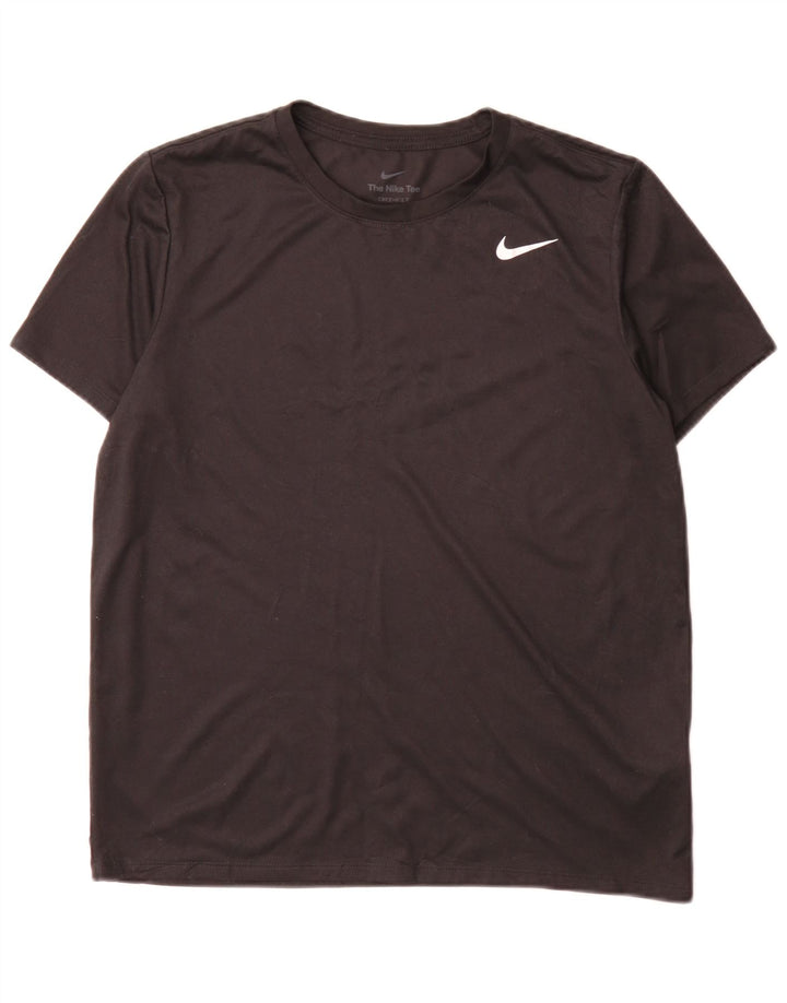 Γυναικείο μπλουζάκι Nike Dri Fit Top Sports από μεσαίο μαύρο πολυεστέρα