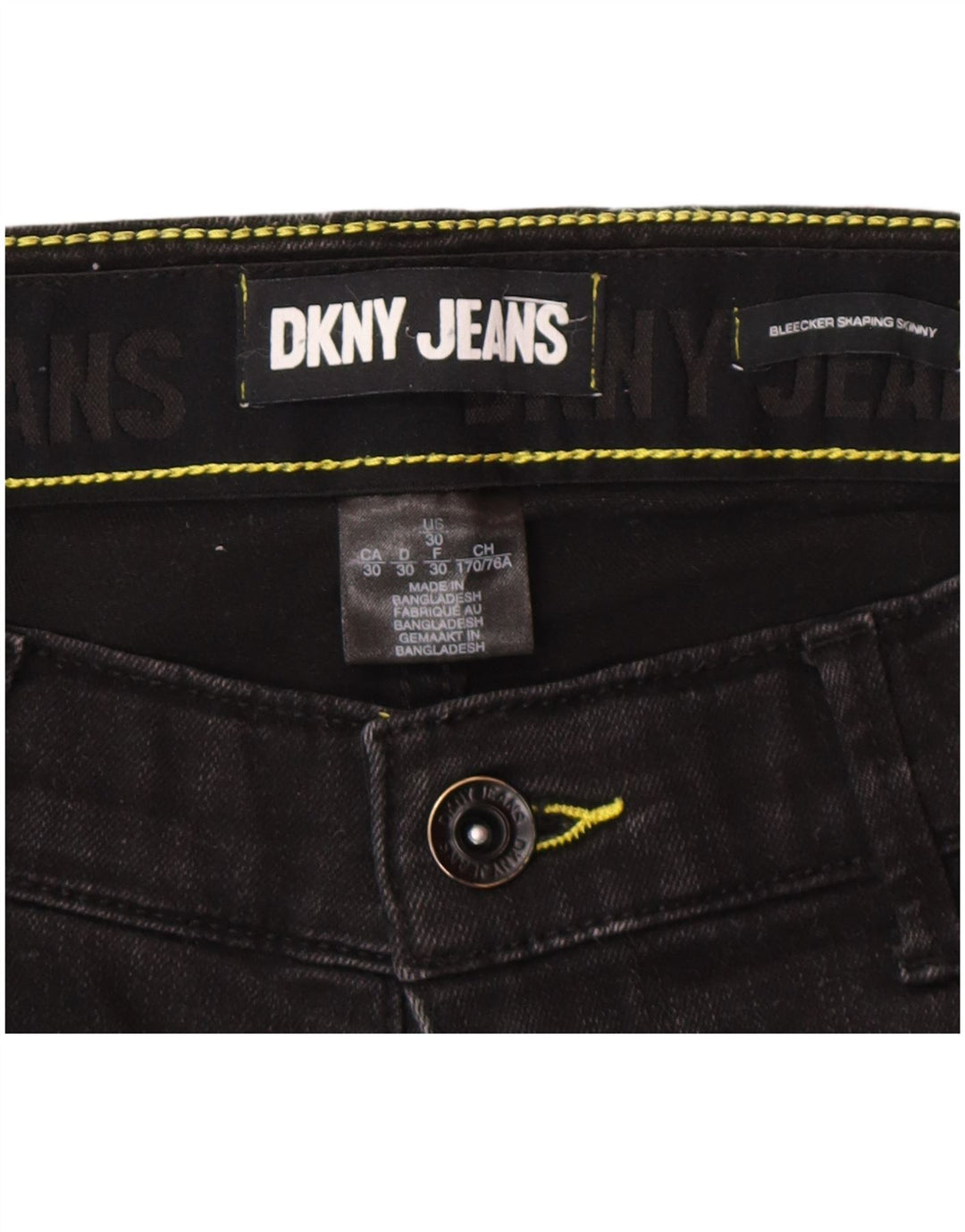 Dkny Womens Bleecker Shaping Skinny Jeans W30 L28 Γκρι βαμβακερό