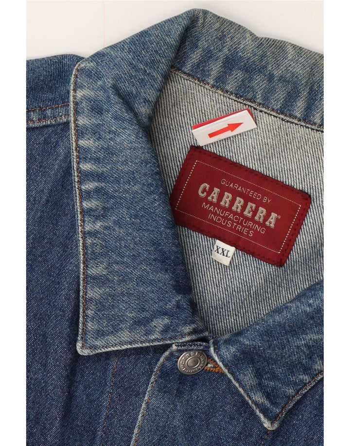 Carrera Ανδρικό Τζιν Μπουφάν UK 44 2XL Μπλε Βαμβακερό