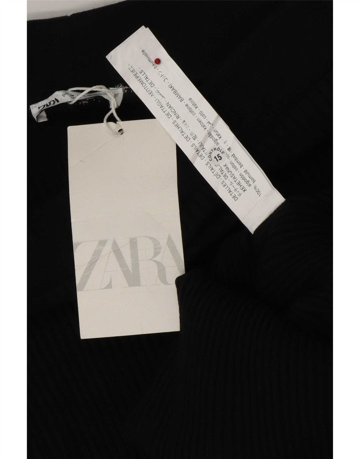 Γυναικεία Maxi φούστα Zara Medium W28 Μαύρη βαμβακερή