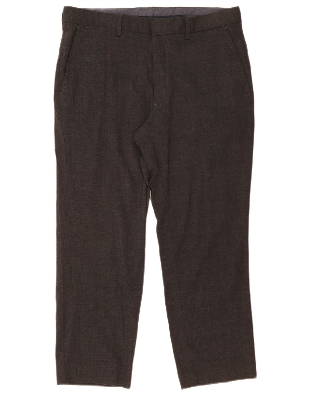 Ανδρικό ίσιο παντελόνι Marks & Spencer Crop ίσιο W34 L25 Γκρι μαλλί