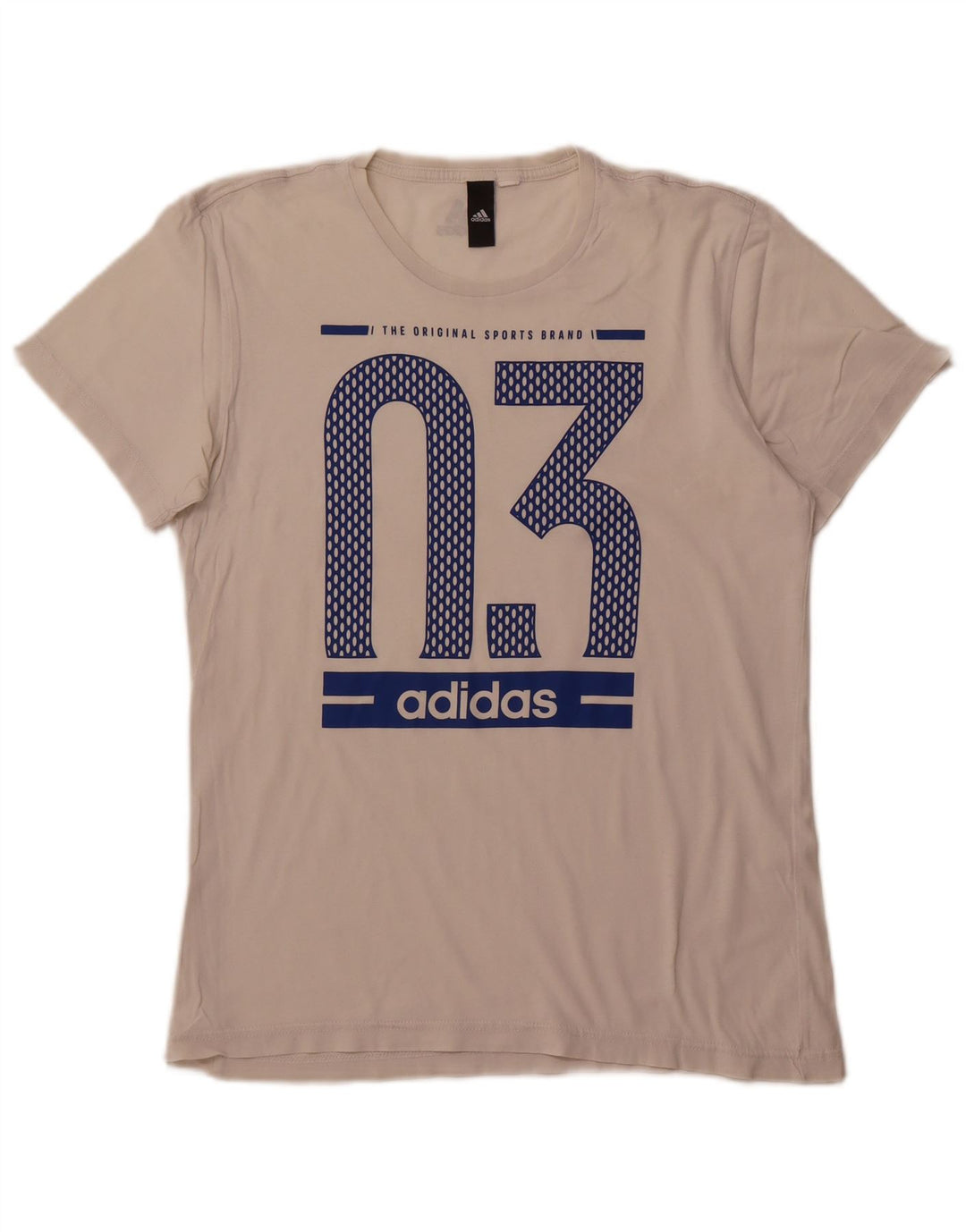Ανδρικό γραφικό μπλουζάκι ADIDAS Top Small White