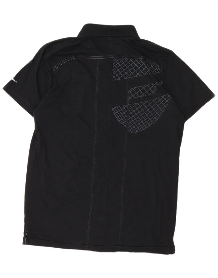 JACK & JONES Ανδρικό Πόλο Μπλουζάκι Μεγάλο Μαύρο Γεωμετρικό