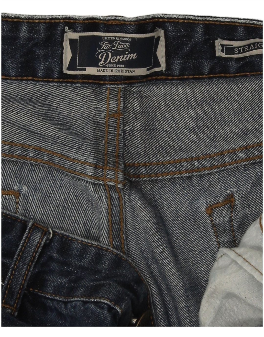 Ανδρικό τζιν ίσιο Fat Face 34 L30 Navy Blue