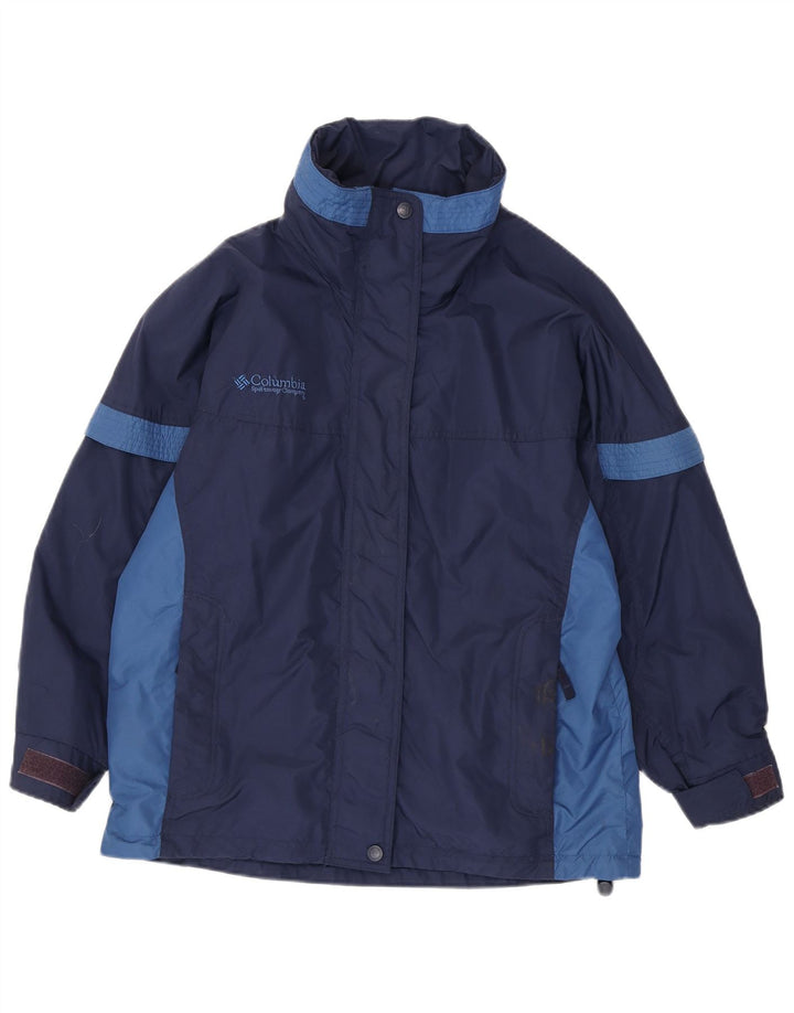 Columbia Γυναικείο Μπουφάν σκι Oversized UK 10 Small Navy Blue Colourblock