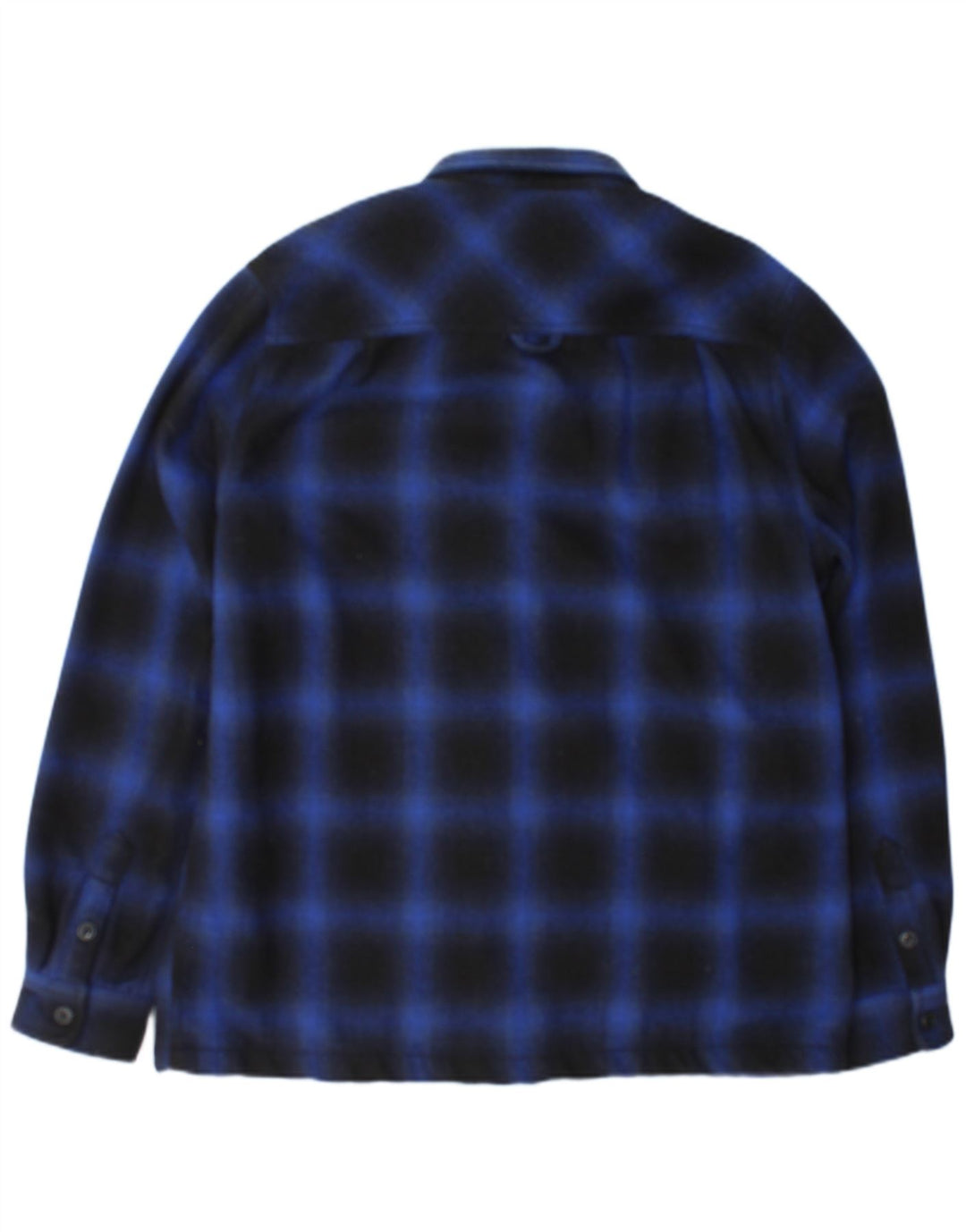 Superdry Ανδρικό πουκάμισο Ξυλοκόπος Φανελένιο XL Navy Blue Check Polyester