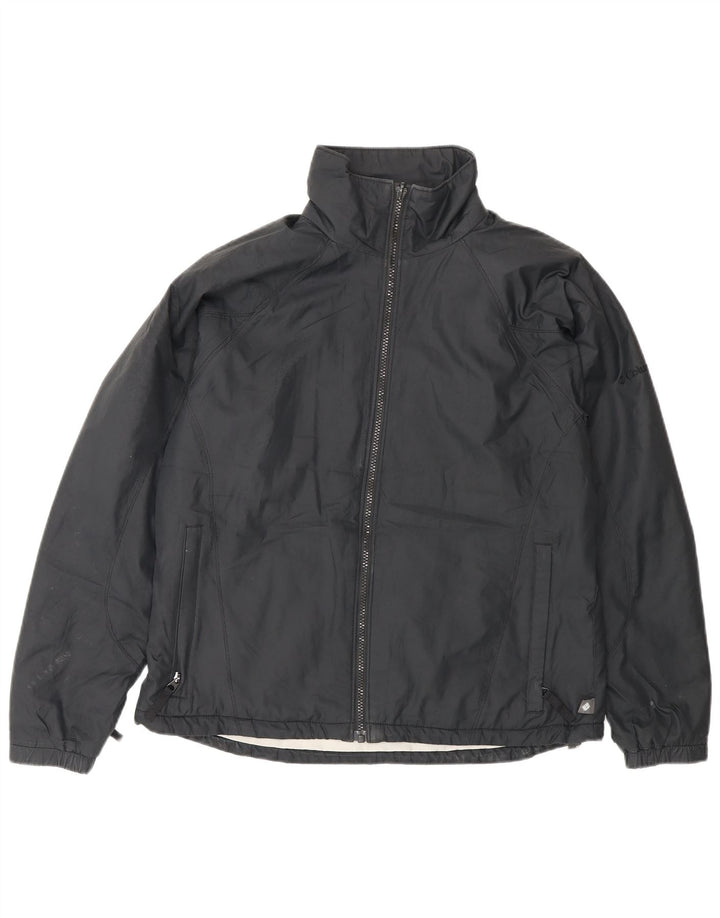 Columbia Γυναικείο Windbreaker Jacket UK 14 Medium Black Polyester