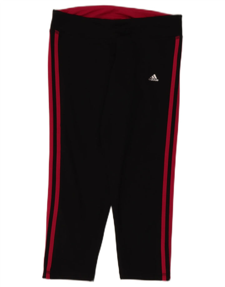 Γυναικεία Adidas Climalite Crop leggings UK 12/14 Medium Black Polyester
