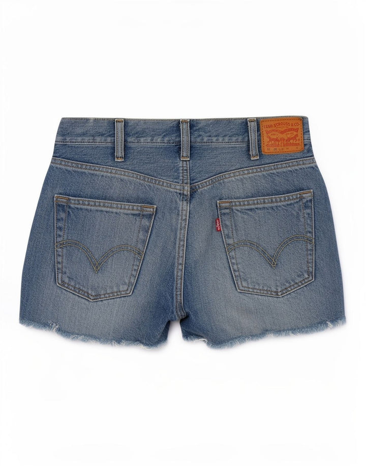 Γυναικείο σορτς Levi's 501 τζιν W28 μεσαίο μπλε βαμβακερό