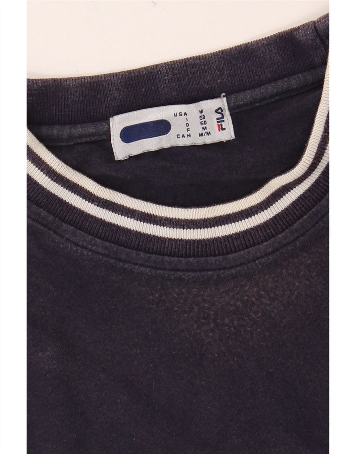 Ανδρικό γραφικό μπλουζάκι FILA Top IT 50 μεσαίου μπλε βαμβακερό