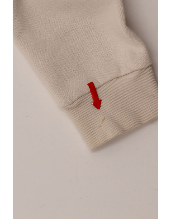 Adidas Ανδρικό Hoodie Jumper Μικρό μπεζ βαμβακερό