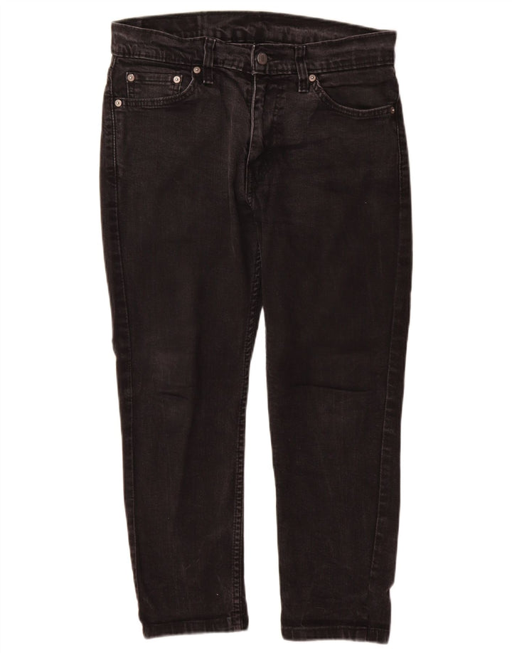 Levi's Mens 511 Slim Jeans W30 L24 Μαύρο βαμβακερό