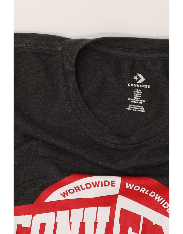 Ανδρικό γραφικό μπλουζάκι CONVERSE Top Medium Grey