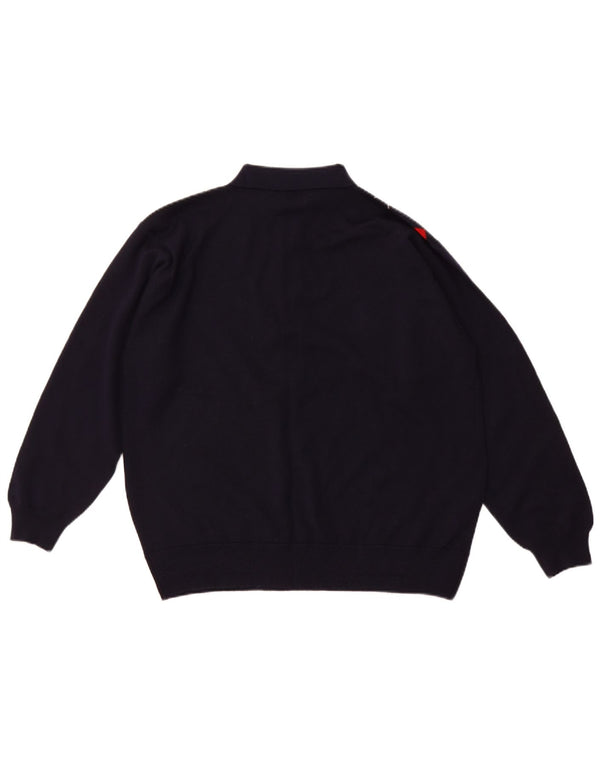 PRINGLE Ανδρικό πουλόβερ πόλο με λαιμόκοψη μεσαίου μεσαίου μπλε Argyle/Diamond