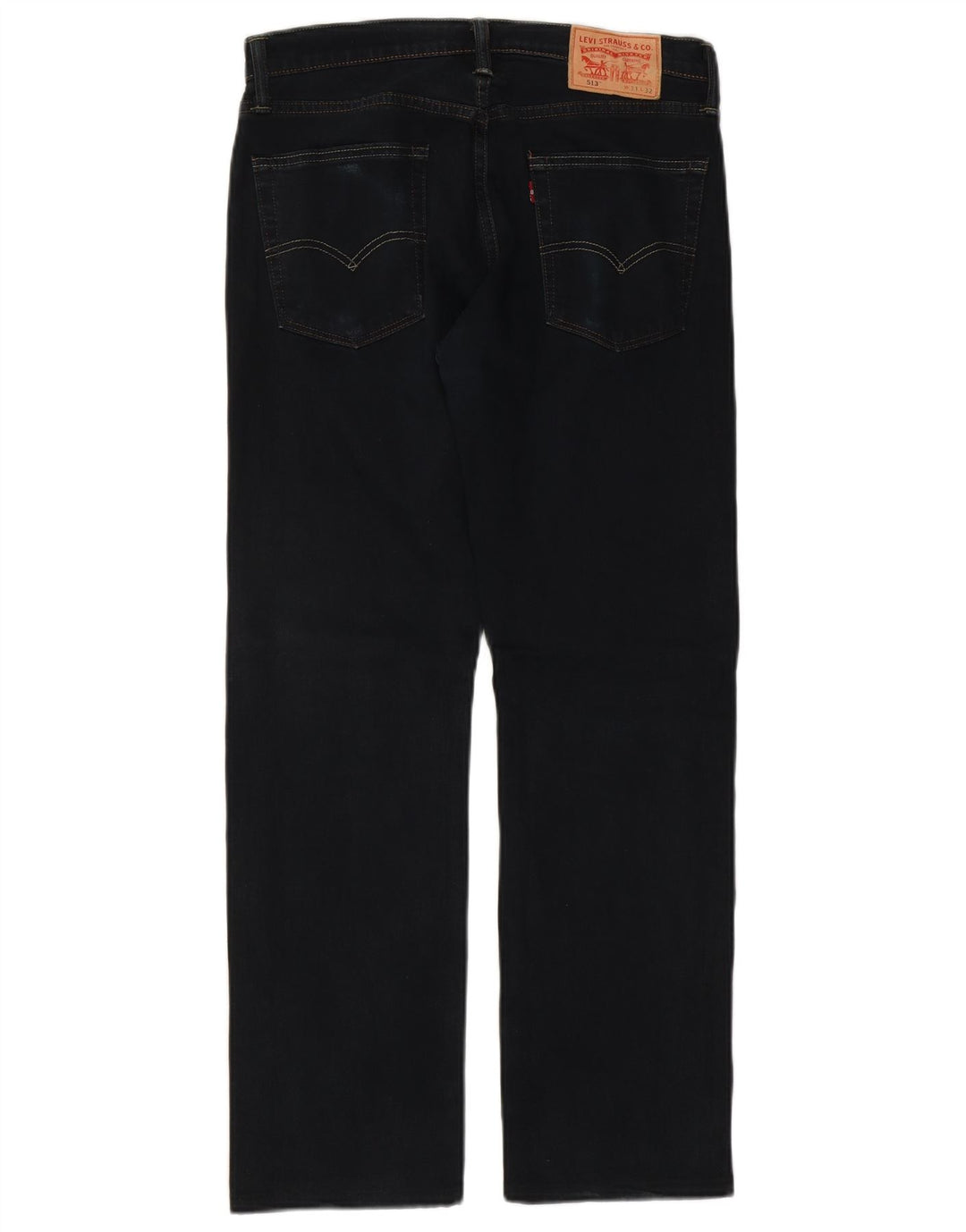 Levi's Mens 513 Straight Jeans W31 L29 Navy Blue Cotton