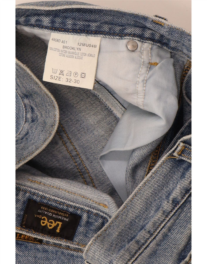 LEE Ανδρικό τζιν Brooklyn Straight W32 L30 Blue Cotton
