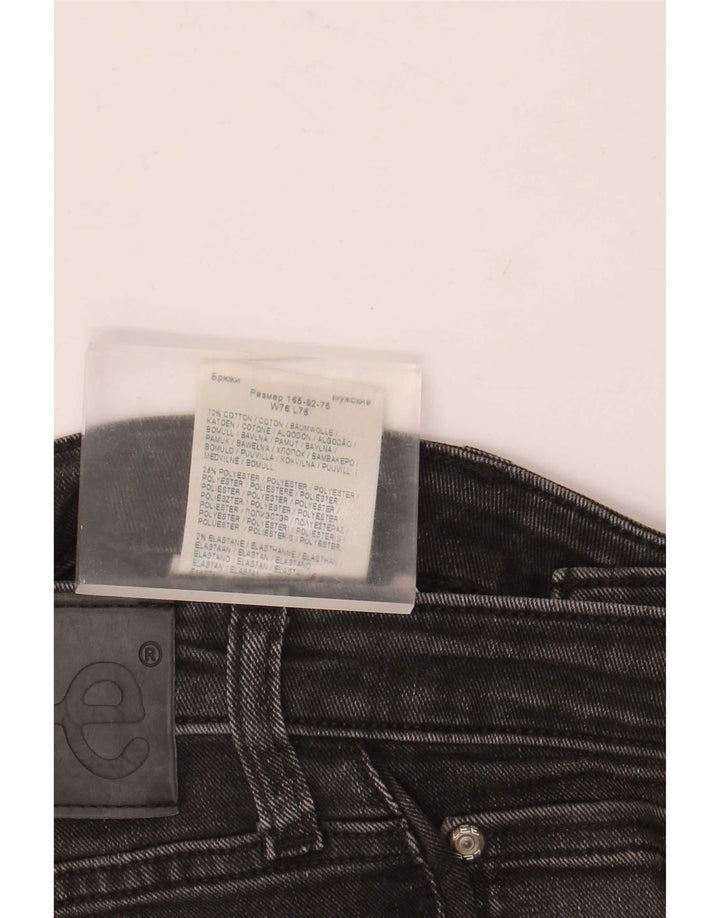 Lee Mens Malone Slim Jeans W30 L30 Μαύρο βαμβακερό