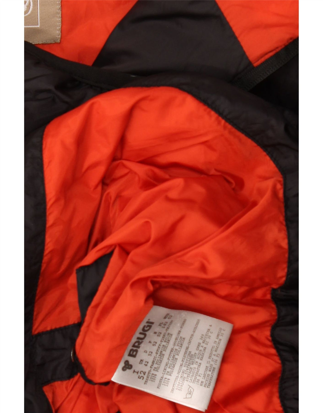 Brugi Ανδρικό μπουφάν με επένδυση UK 42 XL Μαύρο Πολυαμίδιο