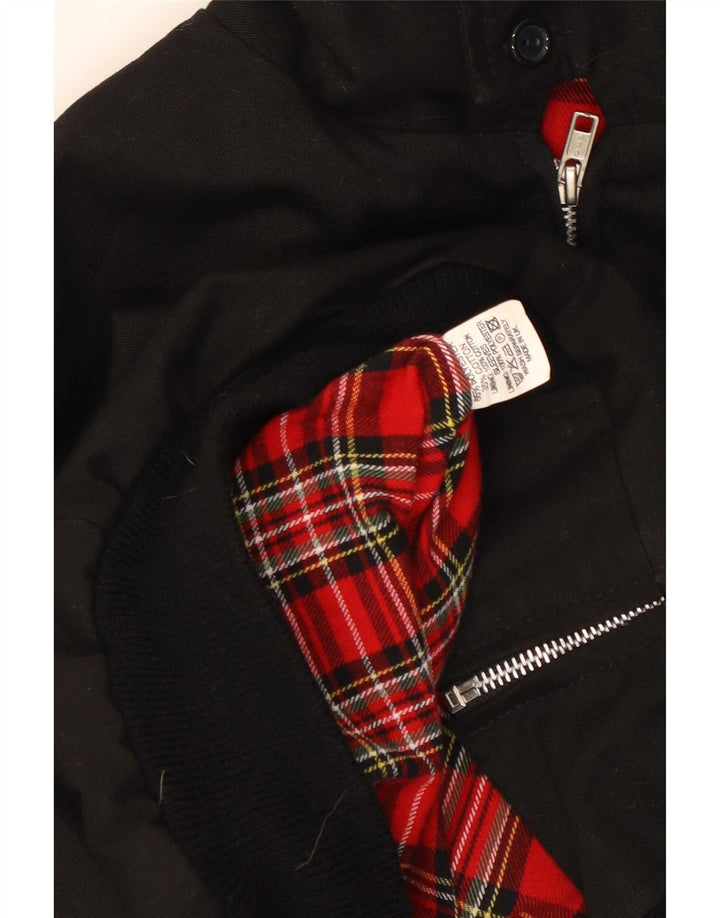 Vintage Ανδρικό Bomber Jacket UK 42 XL Μαύρο Πολυεστέρας