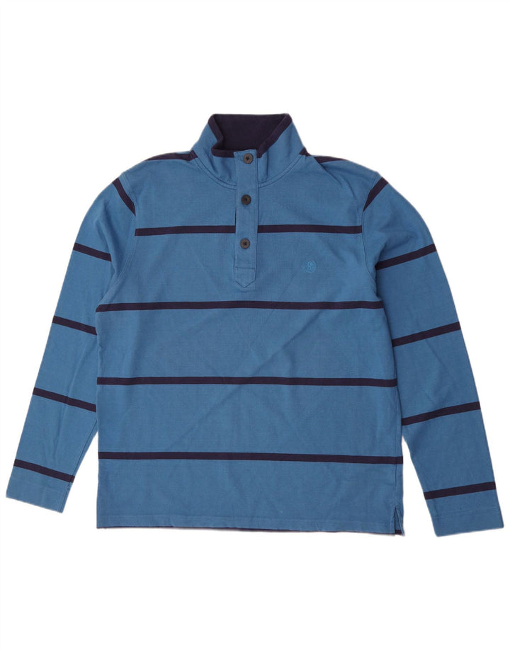 Marks & Spencer Ανδρικό Φούτερ Μπλε Χάρμπορ Jumper Μεγάλο Μπλε Ριγέ