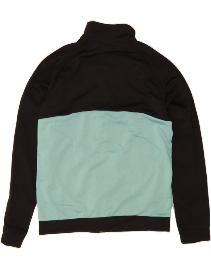 PUMA Girls Tracksuit Top Jacket 13-14 Years Black Colourblock Polyester Vintage Puma and Second-Hand Puma from Messina Hembry 