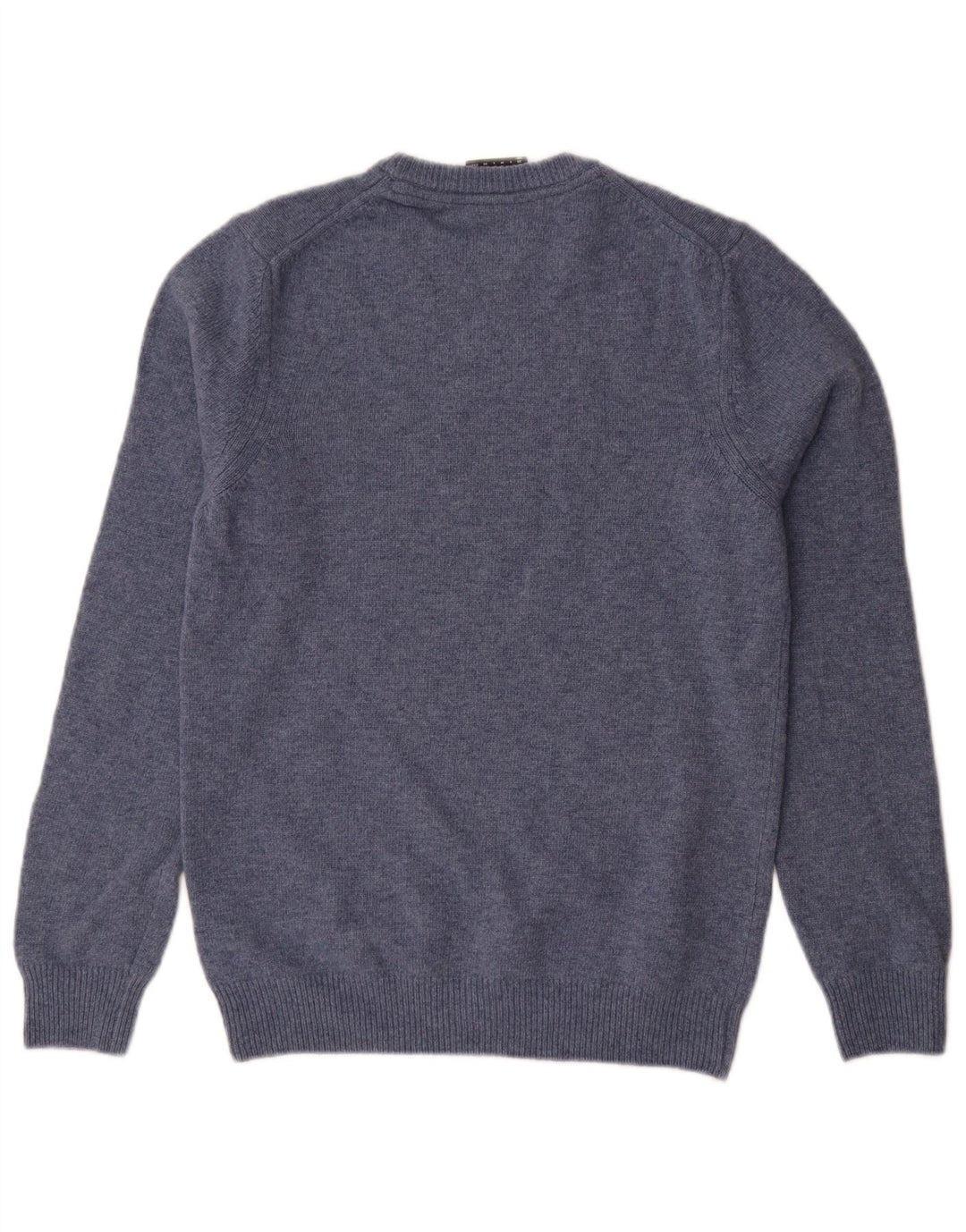 Ανδρικό πουλόβερ με λαιμόκοψη Lyle & Scott XS Blue Wool
