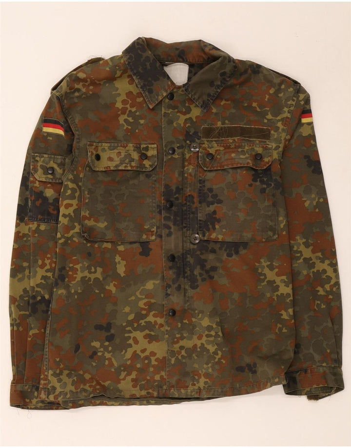 Vintage Ανδρικό Military Jacket UK 38 Medium Khaki Camouflage