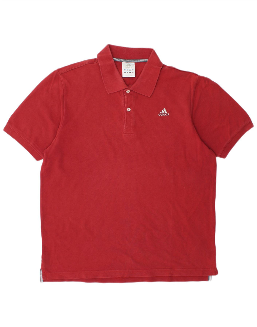 Ανδρικό πουκάμισο πόλο ADIDAS μεγάλο κόκκινο βαμβακερό