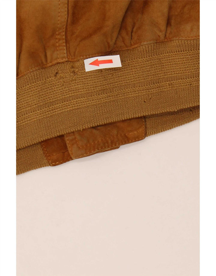 Vintage Ανδρικό Suede Bomber Jacket UK 40 Large Beige