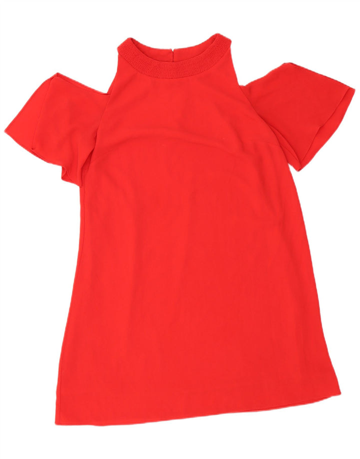 Zara Γυναικείο φόρεμα Off Shoulder UK 10 Small Red