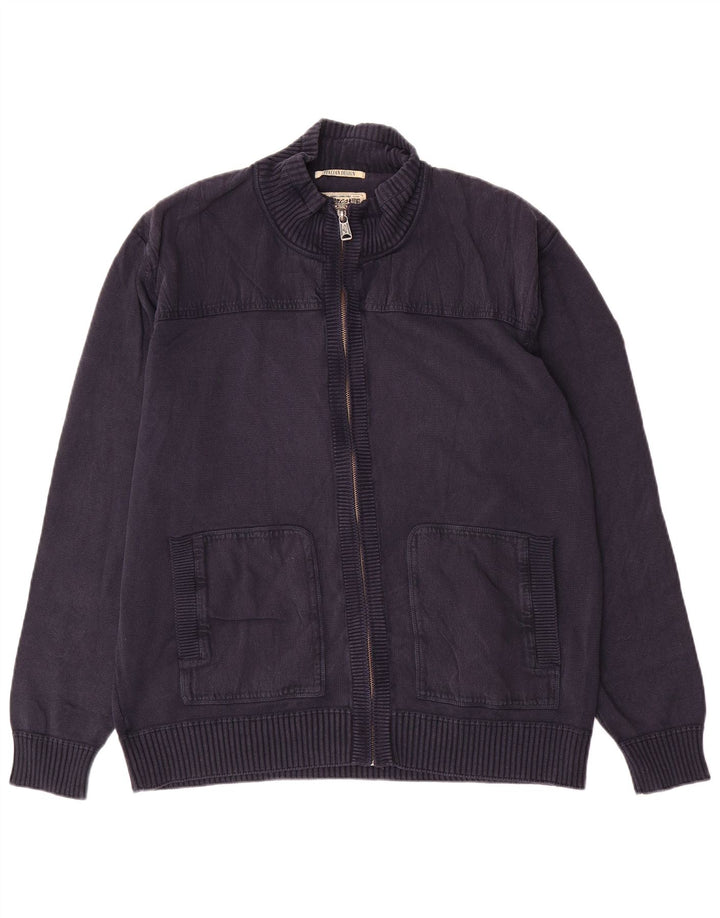 Ανδρικό πουλόβερ ζακέτα Marlboro Classics Full Zip 2XL Navy Blue