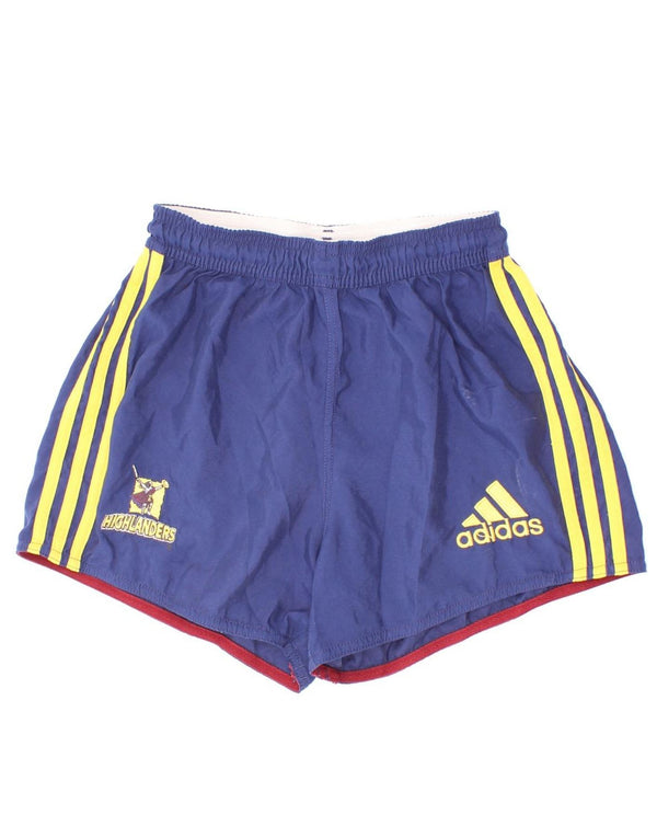 Γραφικά αθλητικά σορτς Adidas Boys 9-10 ετών Small Navy Blue Polyester