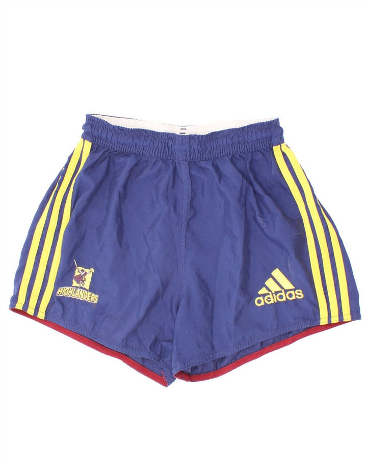 Γραφικά αθλητικά σορτς Adidas Boys 9-10 ετών Small Navy Blue Polyester