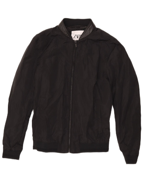 Ανδρικό μπουφάν ZARA Bomber UK 36 Small Black Polyester