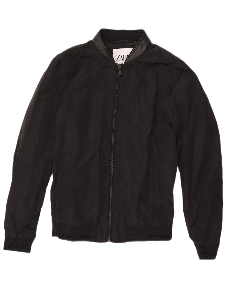Ανδρικό μπουφάν ZARA Bomber UK 36 Small Black Polyester