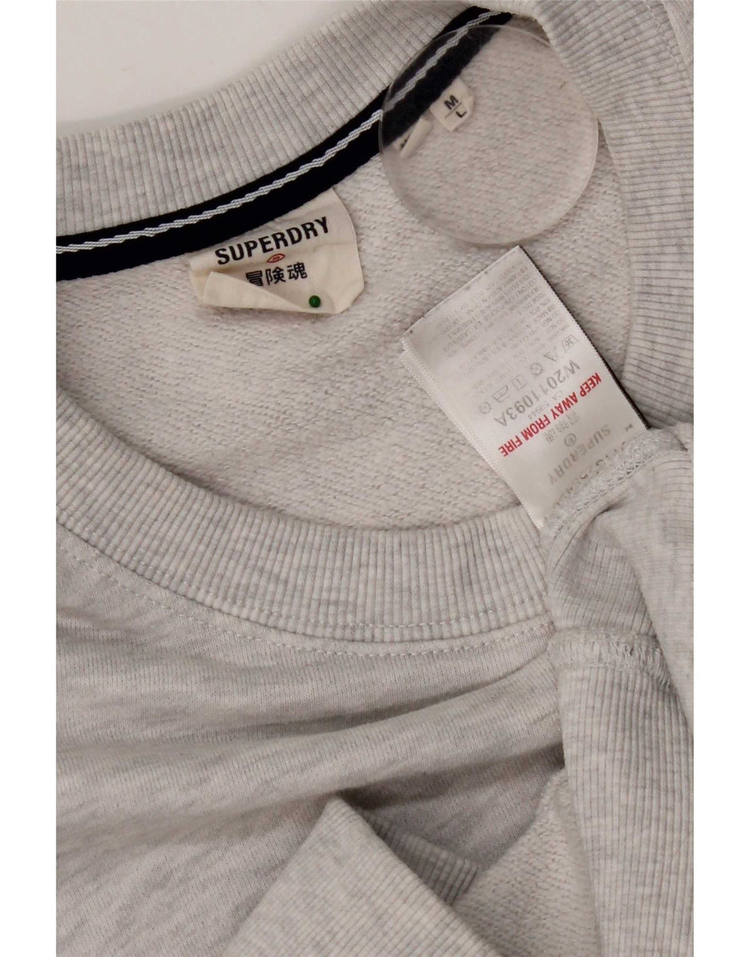 Ανδρικό φούτερ με φούτερ Superdry, μεσαίο γκρι βαμβακερό