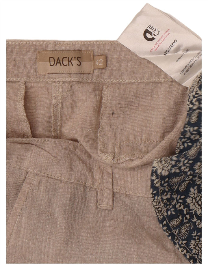 Ανδρικό σορτς Chino Dack's US 42 Large W32 Beige λινό
