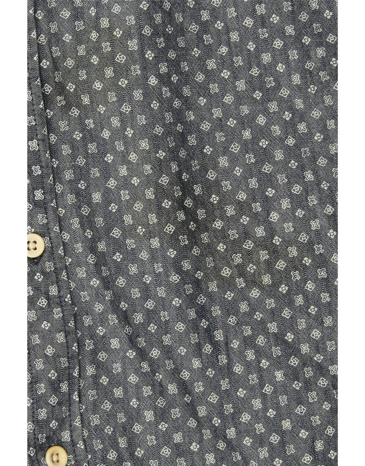 Ανδρικό μοντέρνο πουκάμισο QUIKSILVER XL Βαμβακερό σε μπλε ναυτικό χρώμα