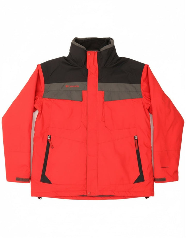 Columbia Ανδρικό μπουφάν Windbreaker UK 42 XL Red Colourblock
