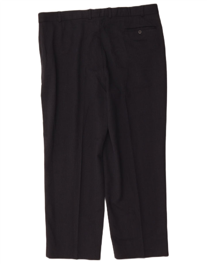 Ανδρικό ίσιο παντελόνι Marks & Spencer W40 L29 Navy Blue Polyester