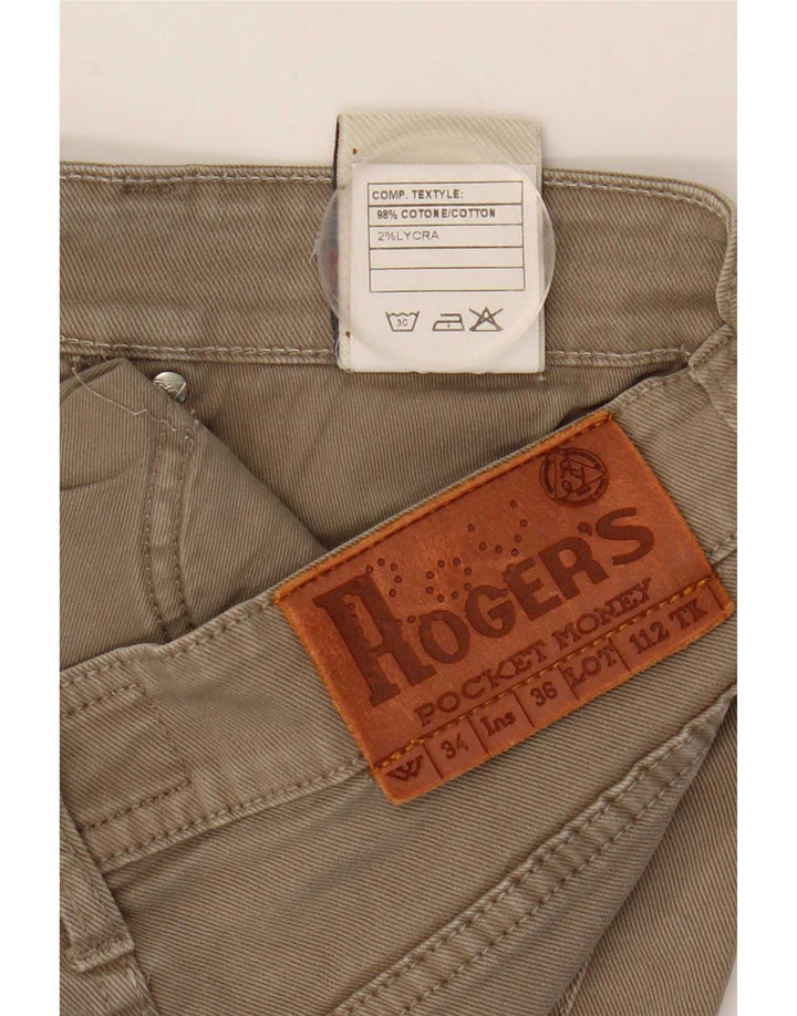 Roy Rogers Γυναικείο Slim Jeans W34 L33 Μπεζ βαμβακερό