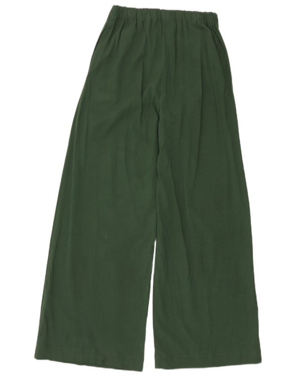 Topshop γυναικείο ψηλόμεσο παντελόνι casual UK 8 Small W24 L31 Green