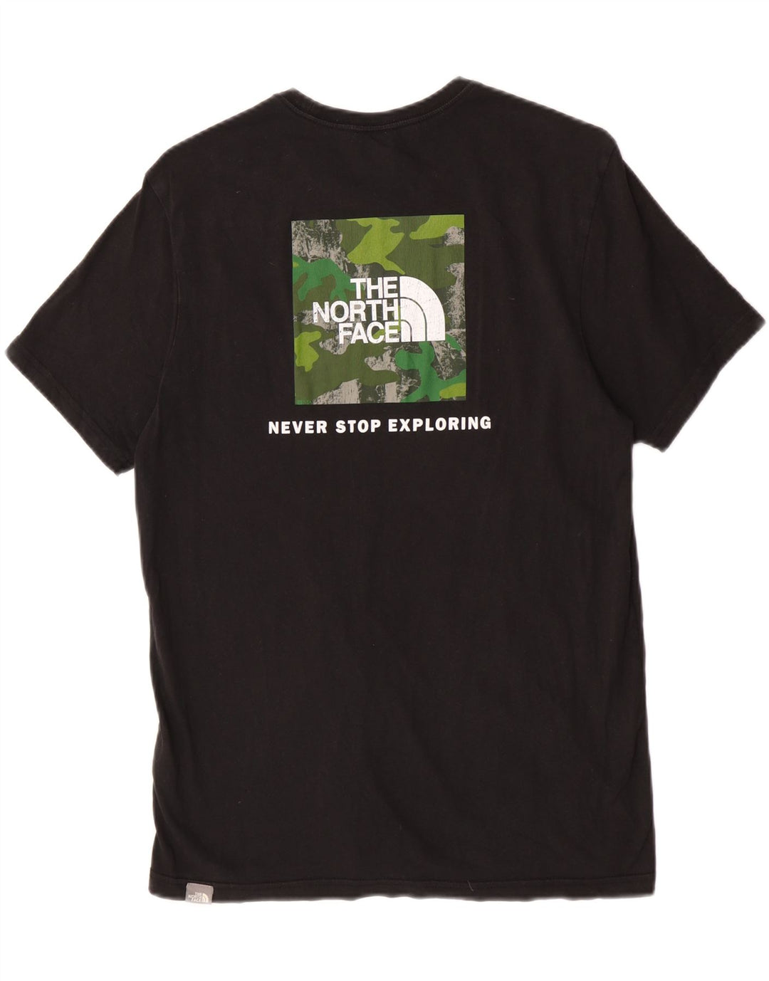 Ανδρικό γραφικό T-Shirt North Face Top Μεσαίο μαύρο βαμβακερό