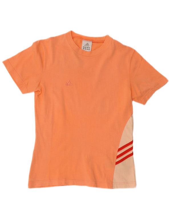 Γυναικείο κοντομάνικο μπλουζάκι Adidas Top 12 μεσαίου πορτοκαλί χρώματος